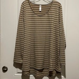Lularoe Striped Top Sz XL